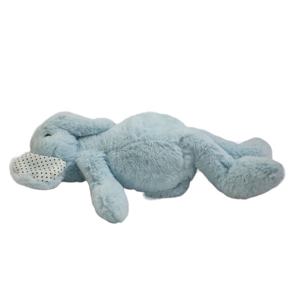 Manhattan Toys Plush Elephant Blue Stuffed Animal Polka Dot Ears 2020 14" - Picture 3 of 11